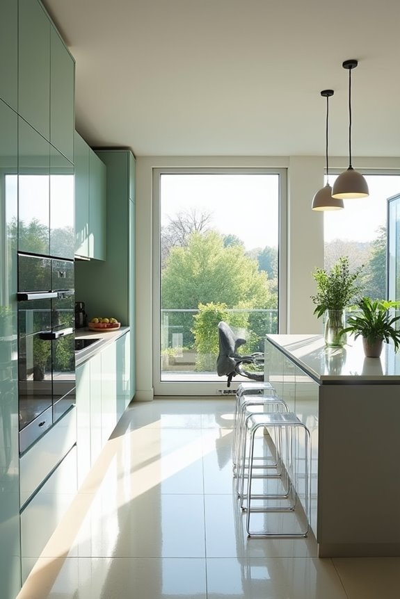 clear elements enhance spaciousness
