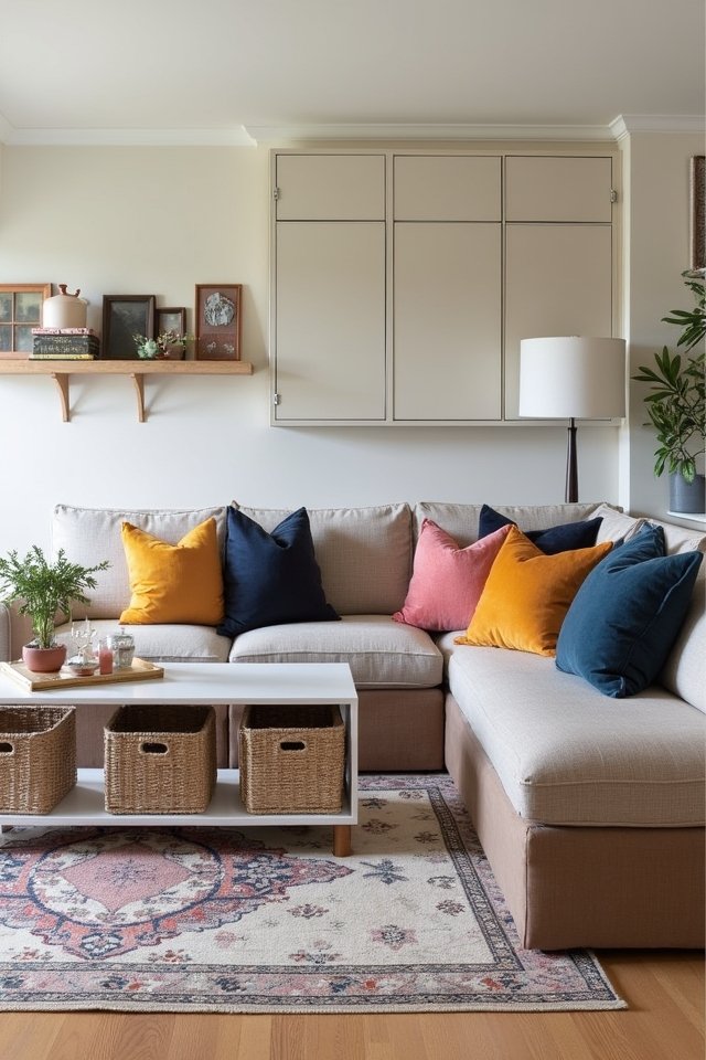 clever storage maximizes space