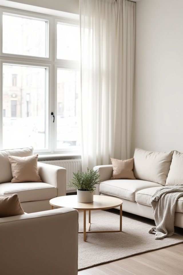 clutter free indoor plant display