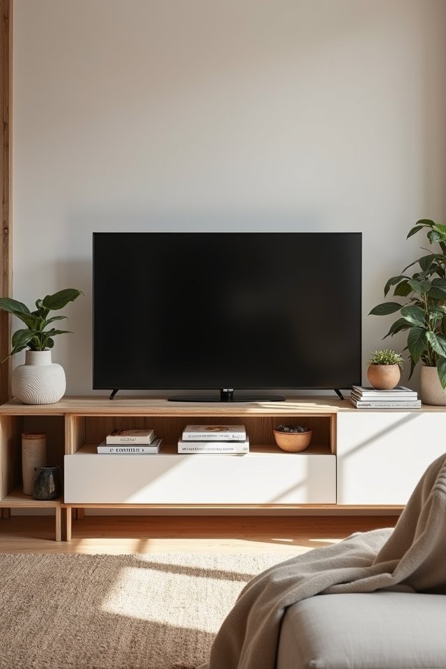 clutter free minimalist living space