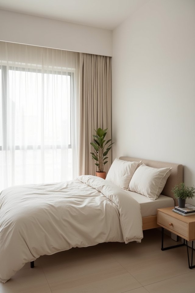 clutter free serene sanctuary
