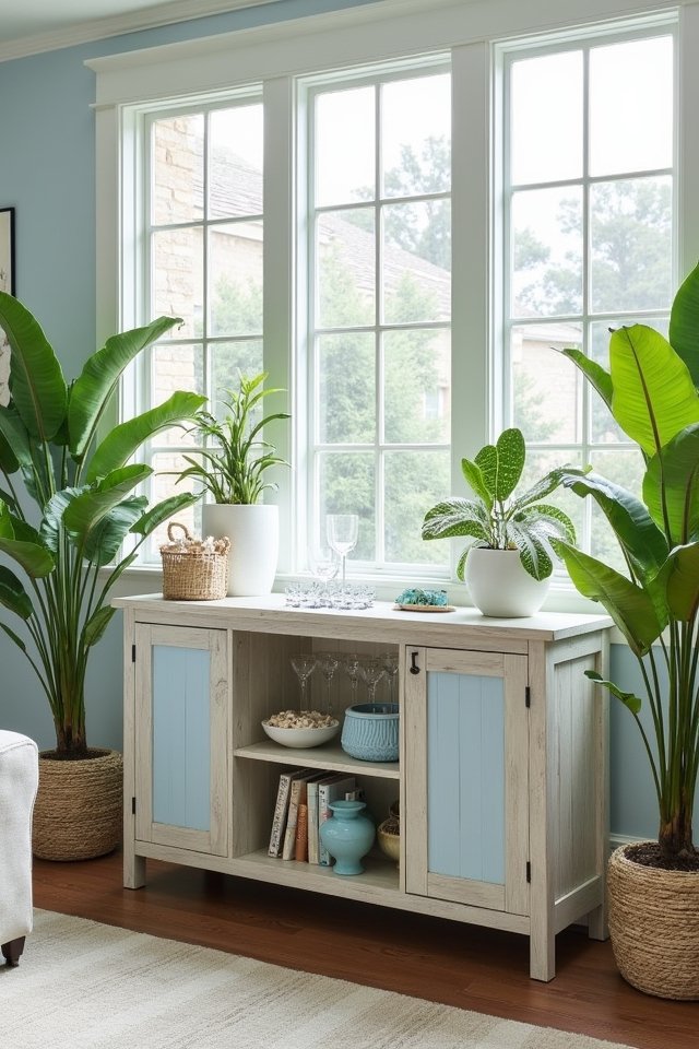 coastal bar stand decor