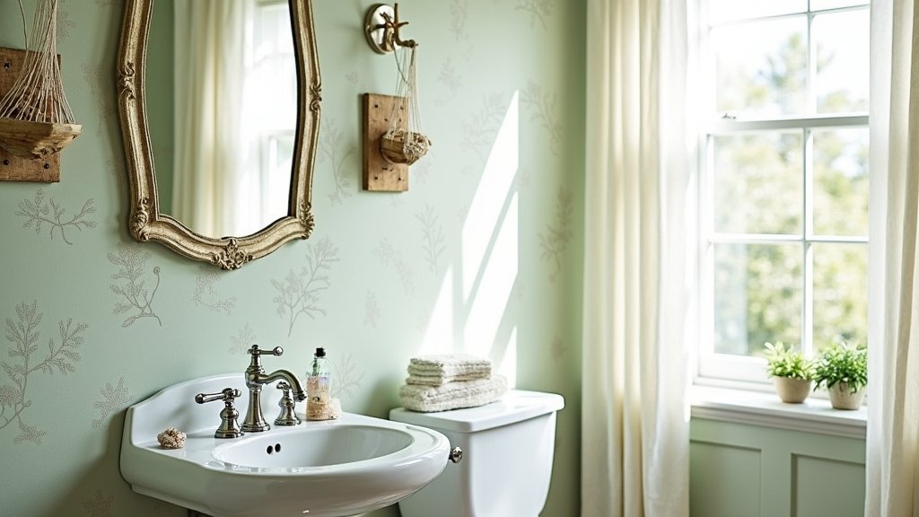 coastal bathroom wallpaper ideas