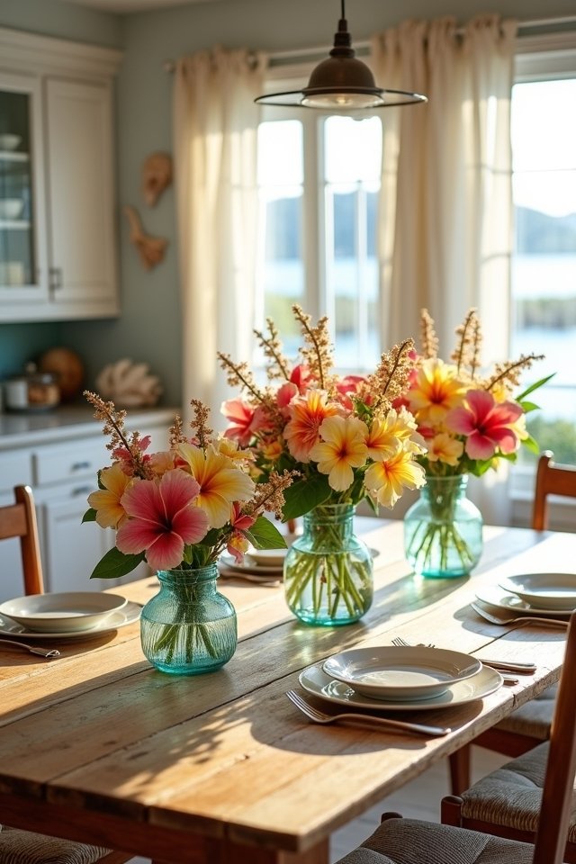 coastal blooms brighten kitchens