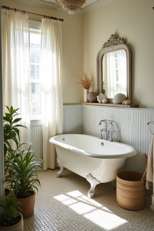 coastal charm bathroom decor