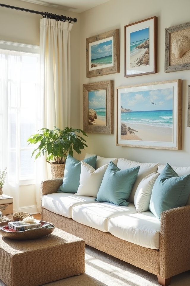 coastal charm gallery wall