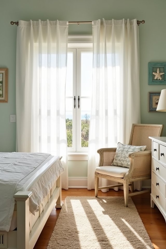 coastal charm with curtains
