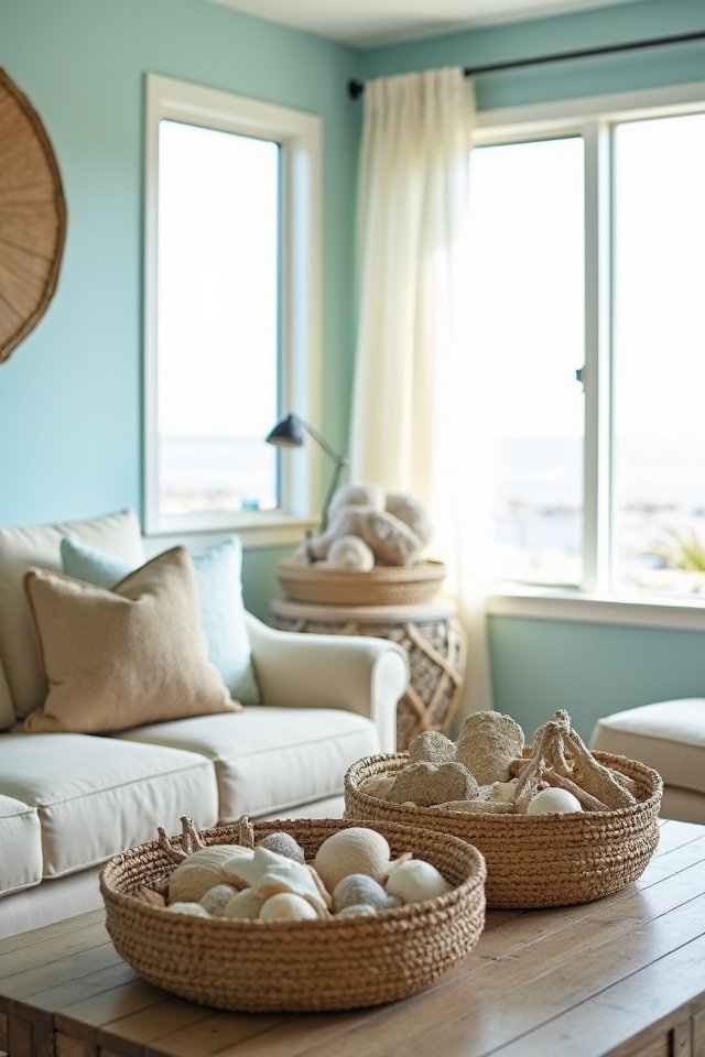 coastal charm with shells