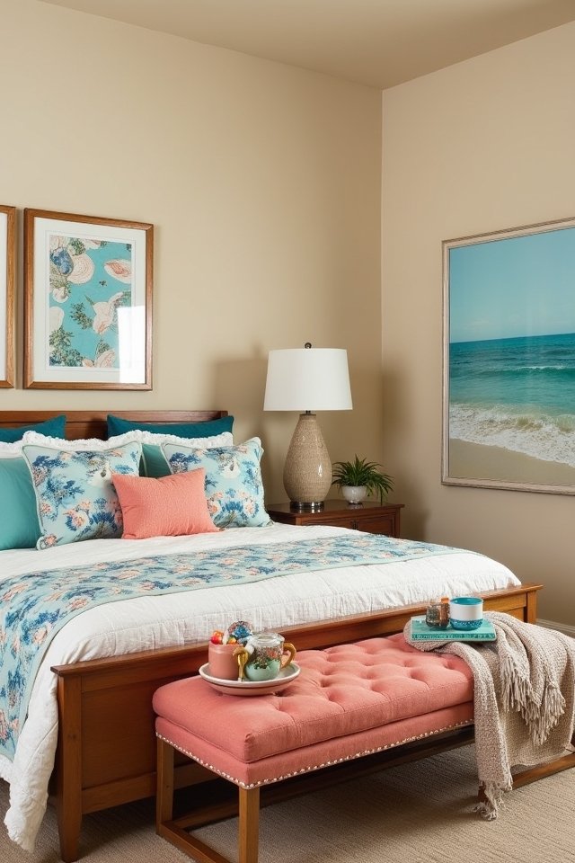 coastal inspired vibrant artwork