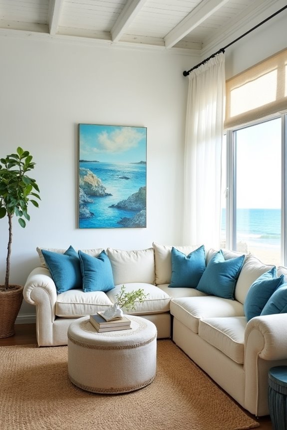 coastal inspired vibrant artwork