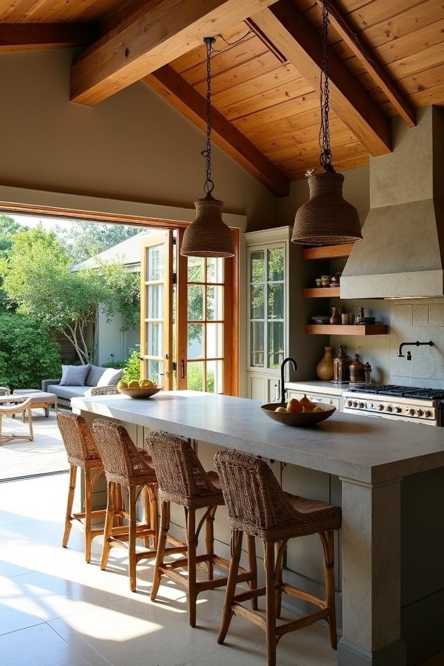 coastal kitchen natural materials