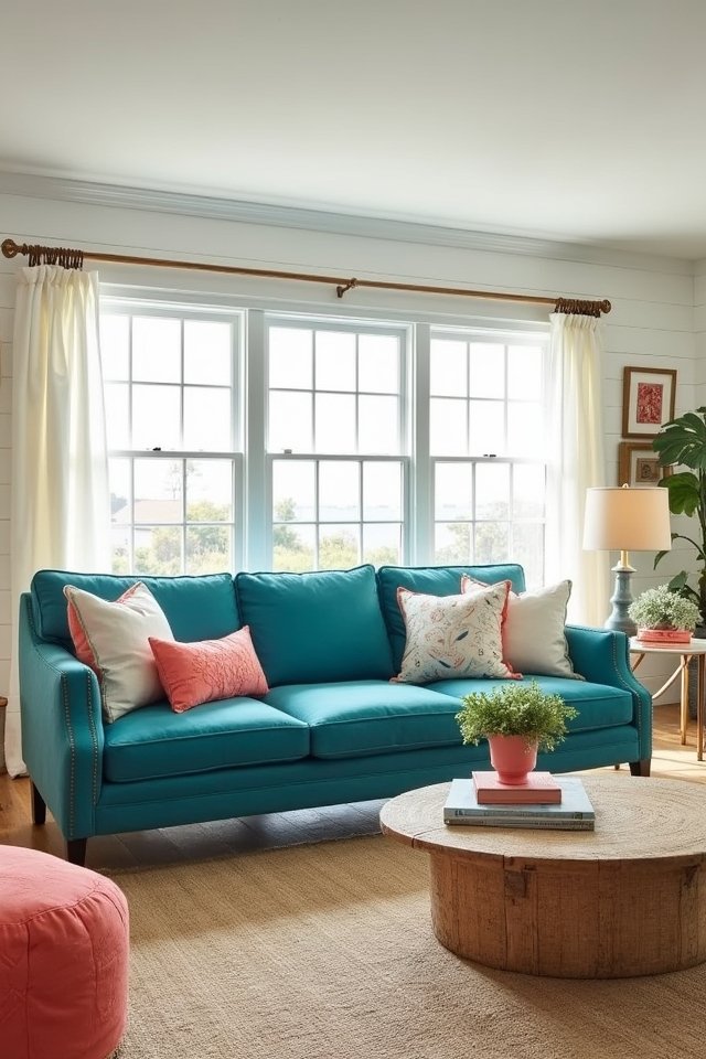 coastal living room decor