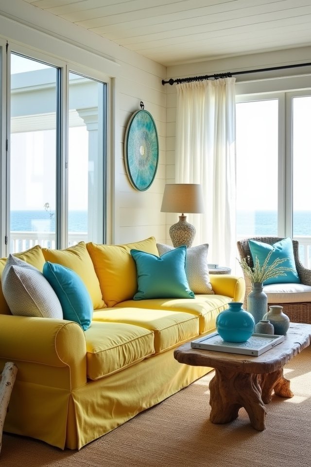 coastal living room decor