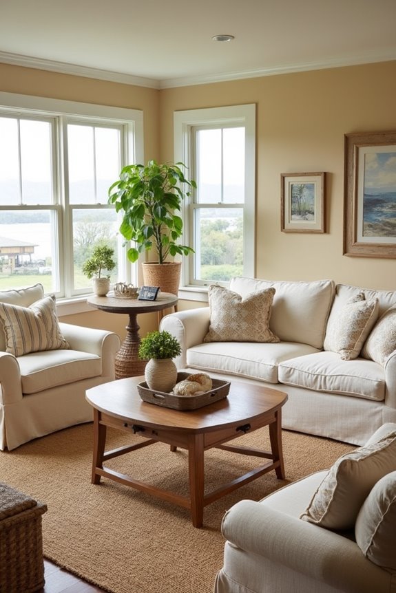 coastal living room serenity