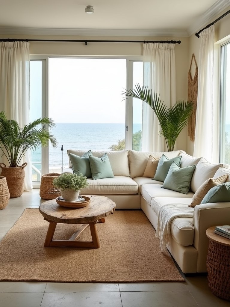 coastal living room serenity