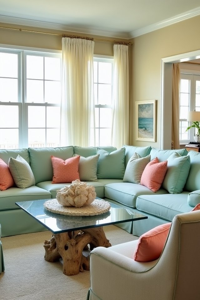 coastal living room tranquility