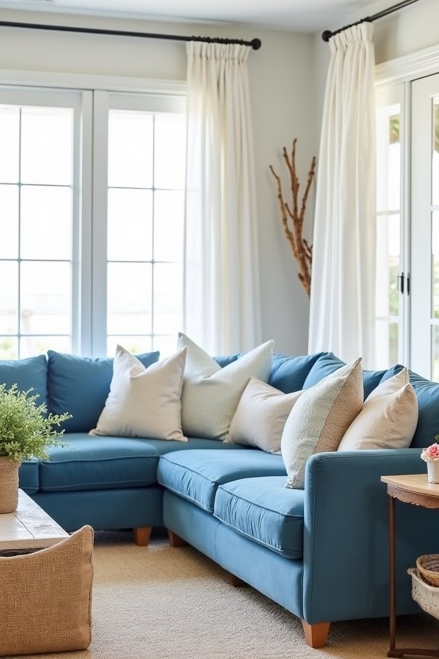 coastal living room transformation