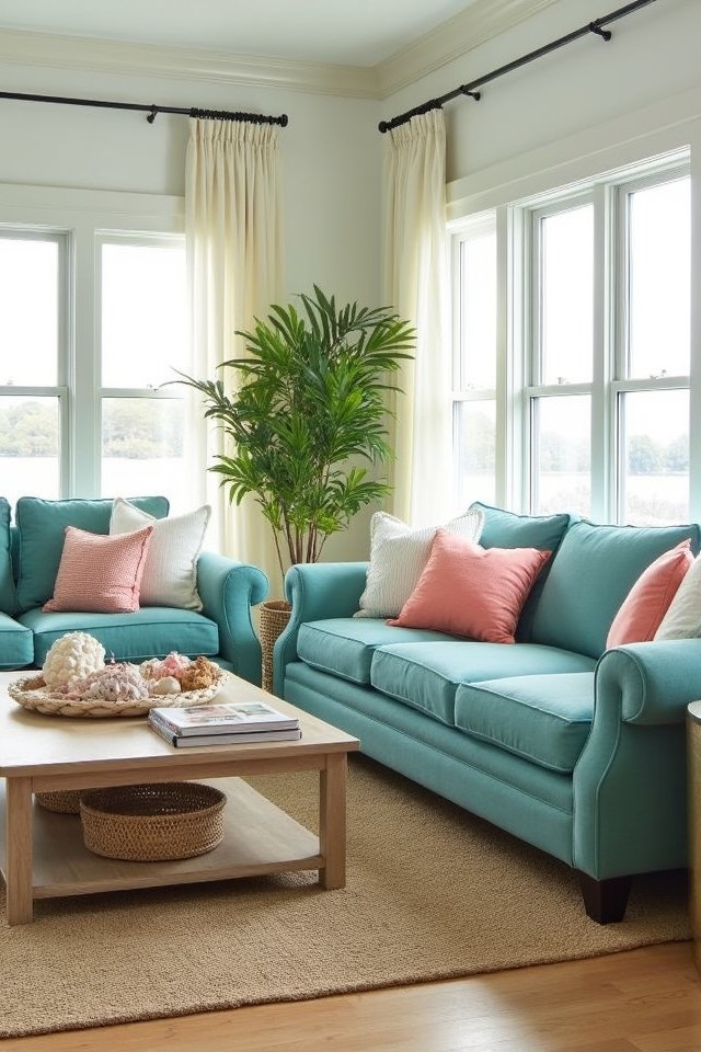 coastal living room transformation