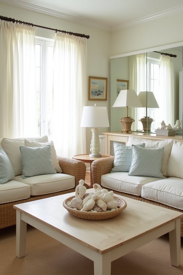 coastal mirrors reflecting light