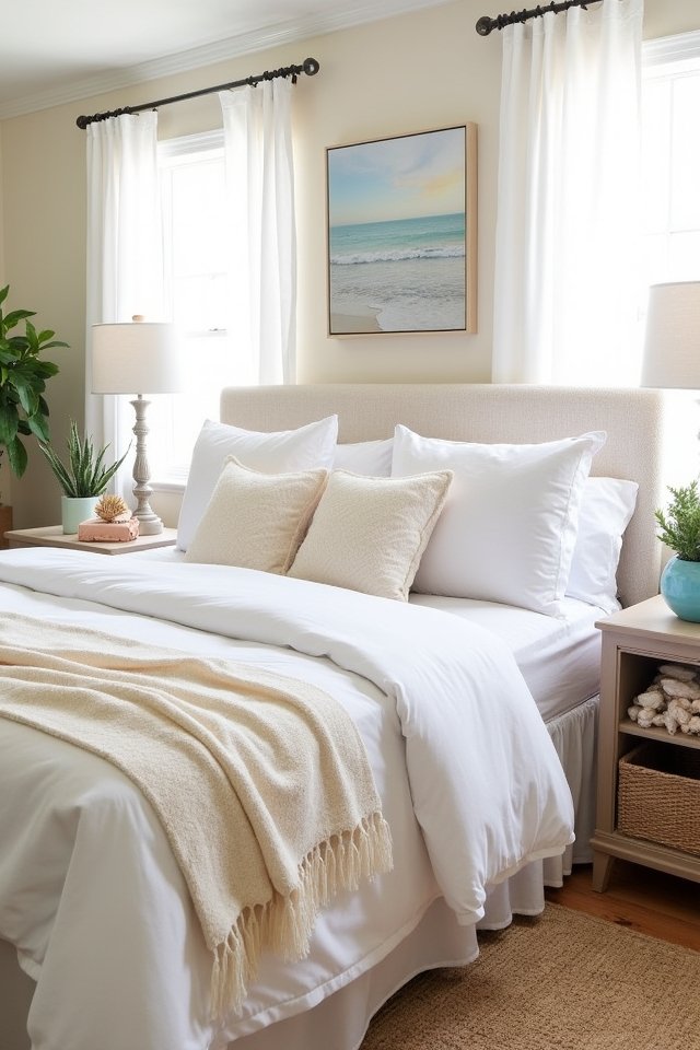 coastal paradise bedroom accents