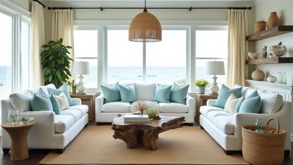 coastal serene living room