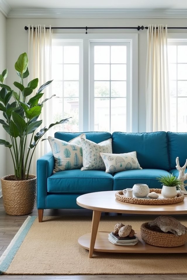coastal serenity in blue