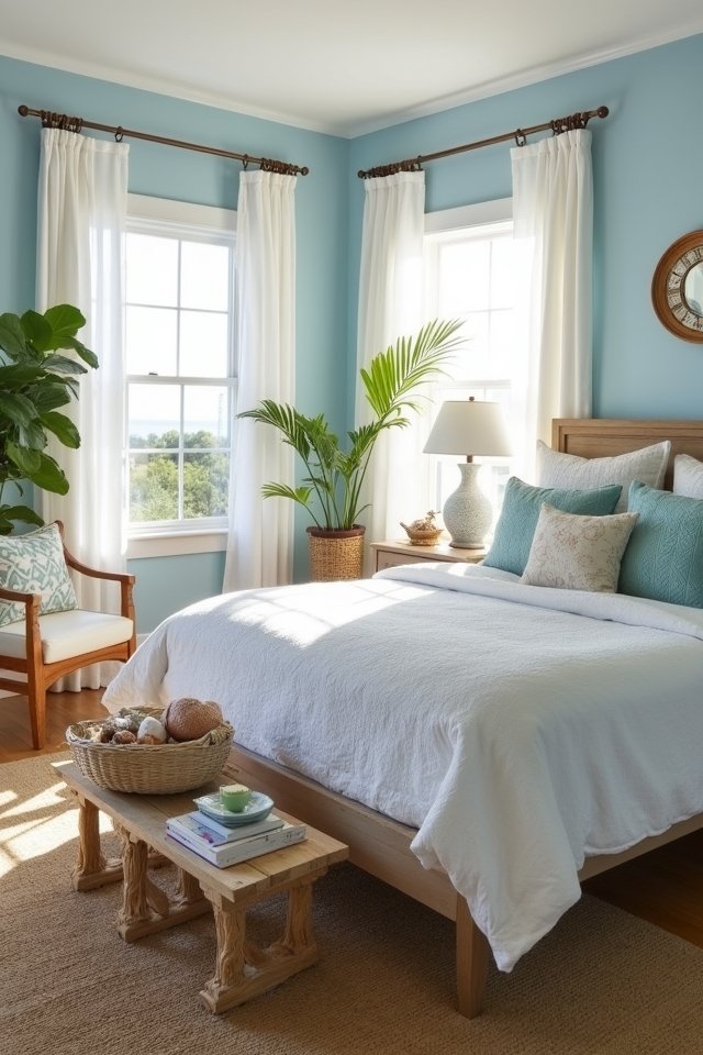 coastal serenity with blues