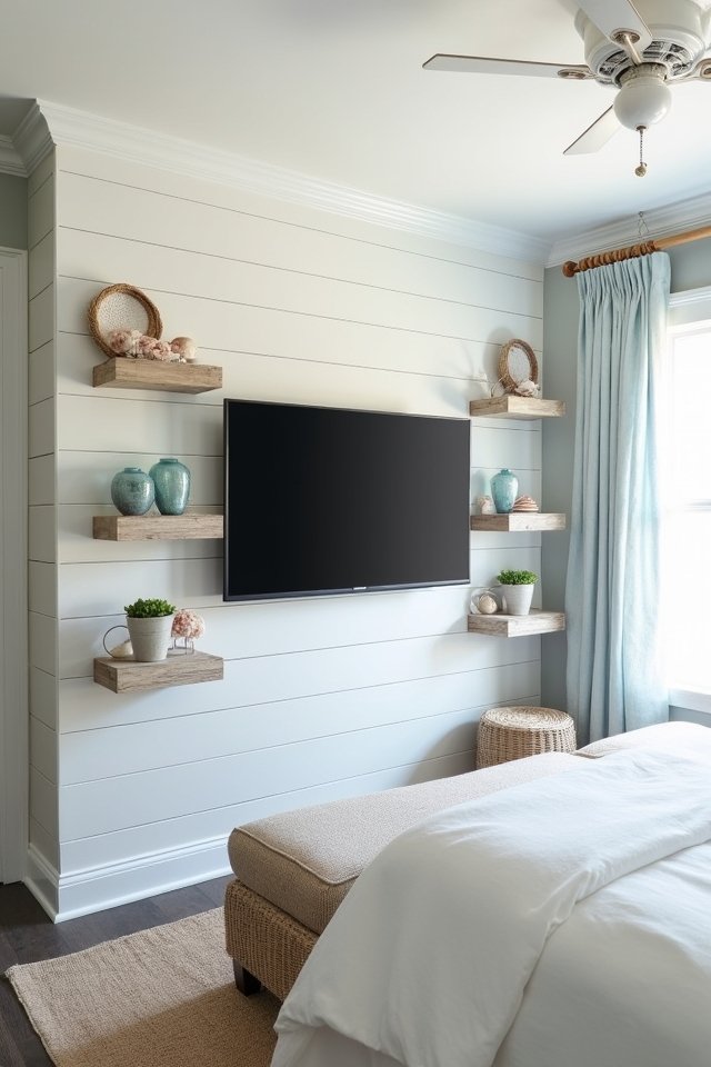 coastal shiplap bedroom retreat
