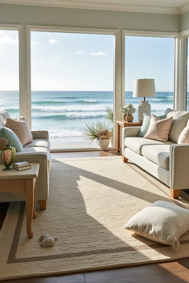coastal themed beachy rug