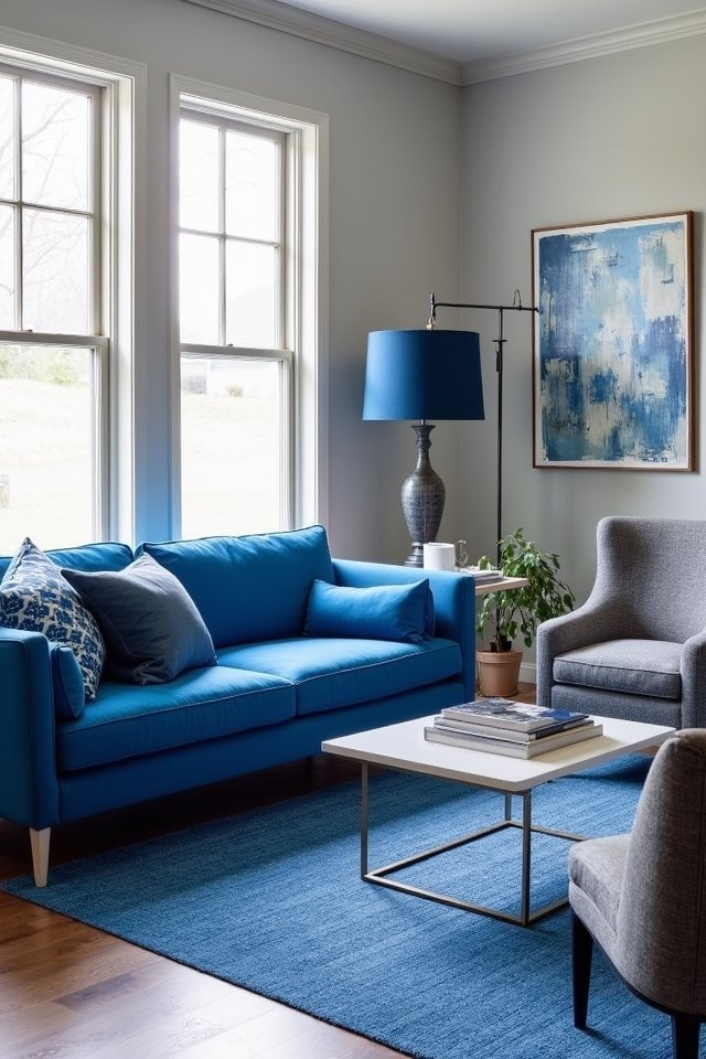 cobalt and grey harmony