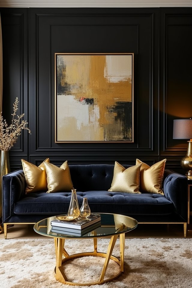 cohesive black and gold d cor