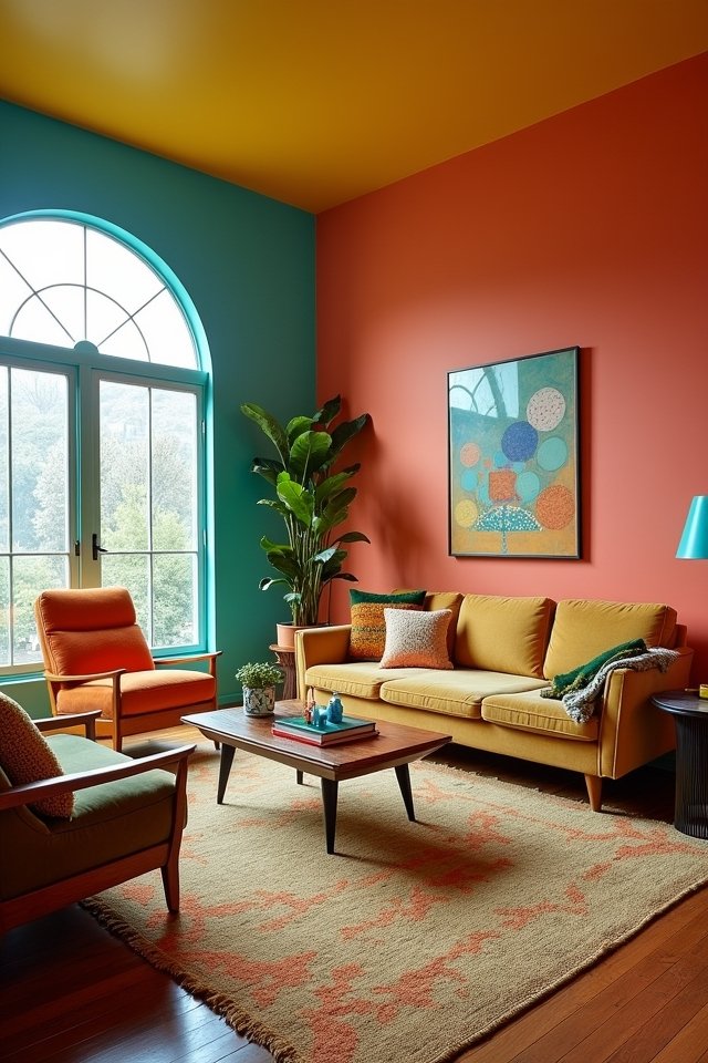 colorful accent wall ideas