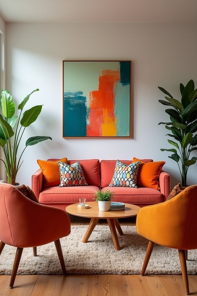 colorful accents enhance spaces