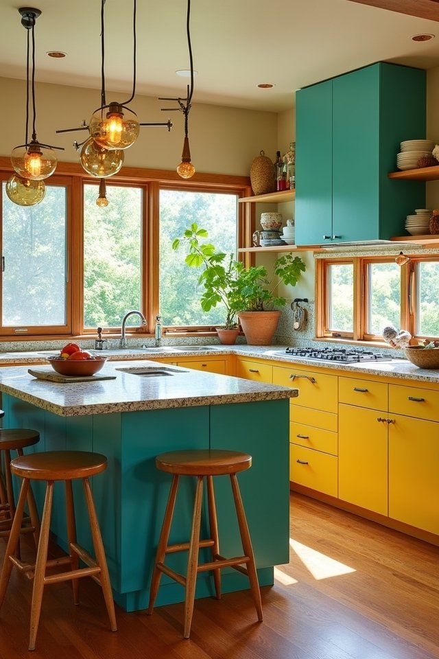colorful cabinets joyful kitchens