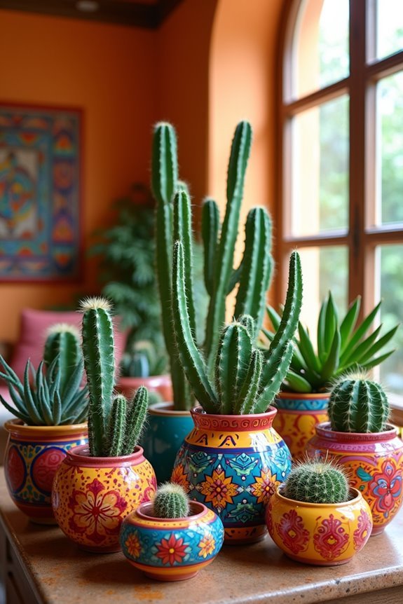 colorful cacti brighten spaces