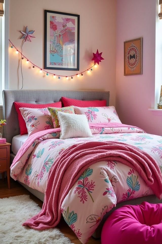 colorful cozy creative bedding