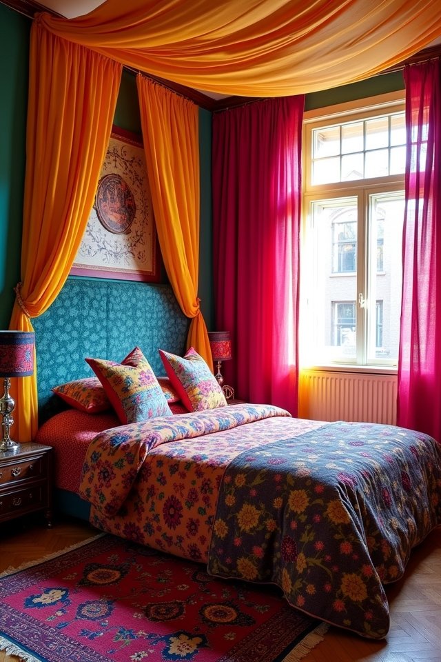 colorful curtains transform spaces
