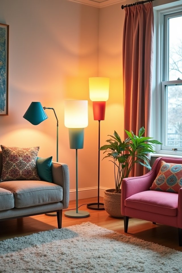 colorful floor lamp designs
