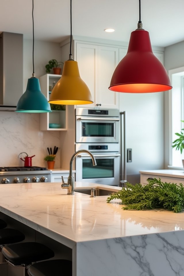 colorful kitchen lighting ideas
