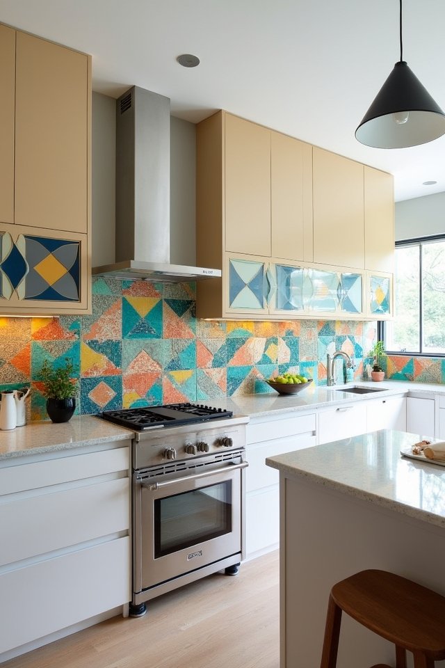 colorful kitchen mosaic designs