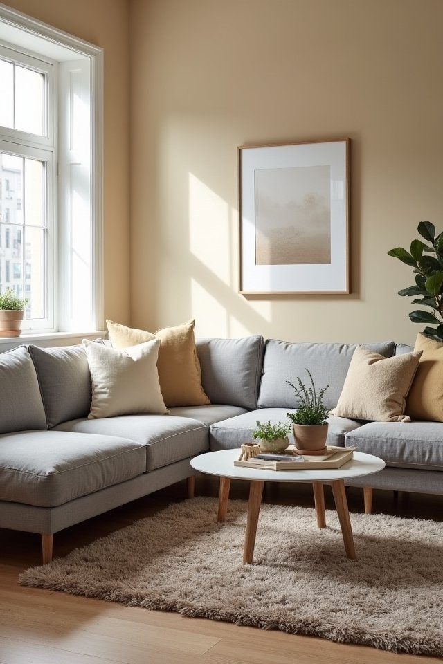 colorful living room accents