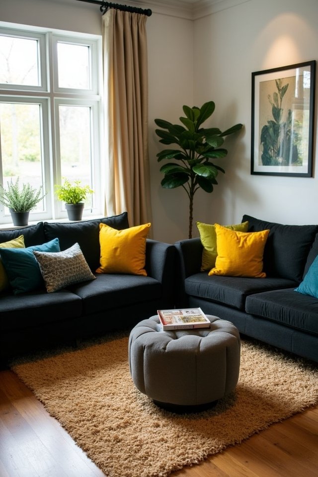 colorful pillows energize spaces