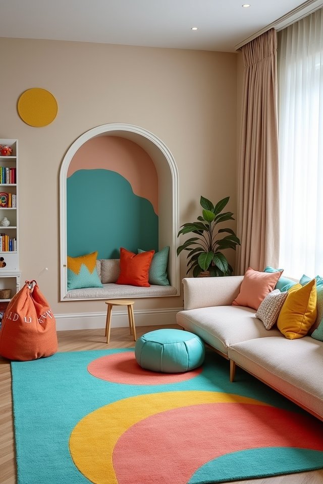 colorful rugs for playtime