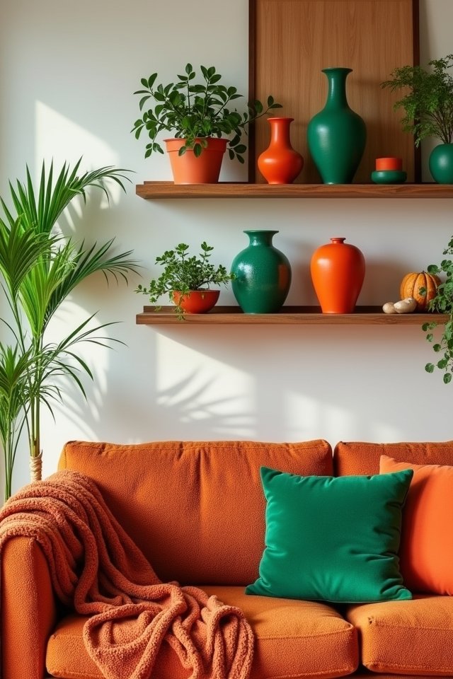 colorful shelf decoration ideas