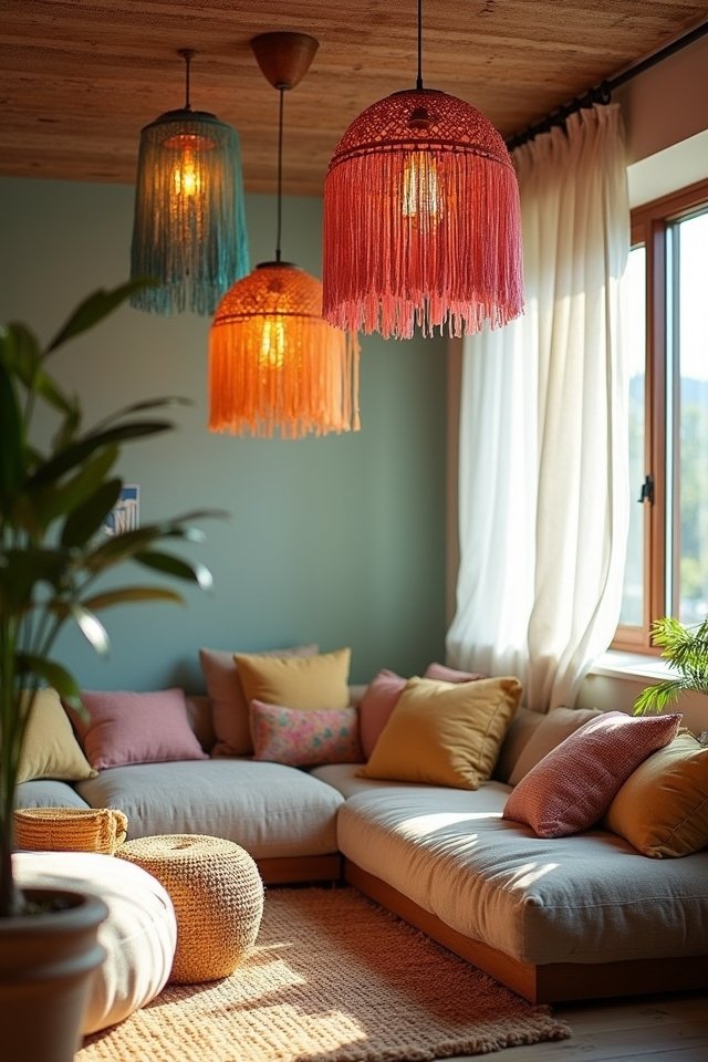 colorful tassel lighting fixtures