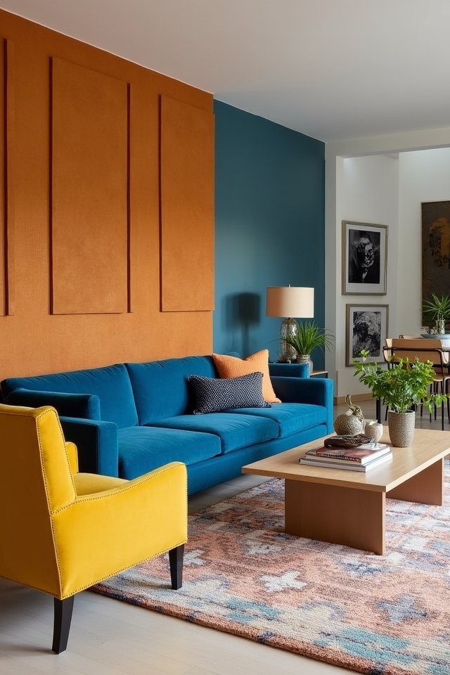 colorful textured area differentiation