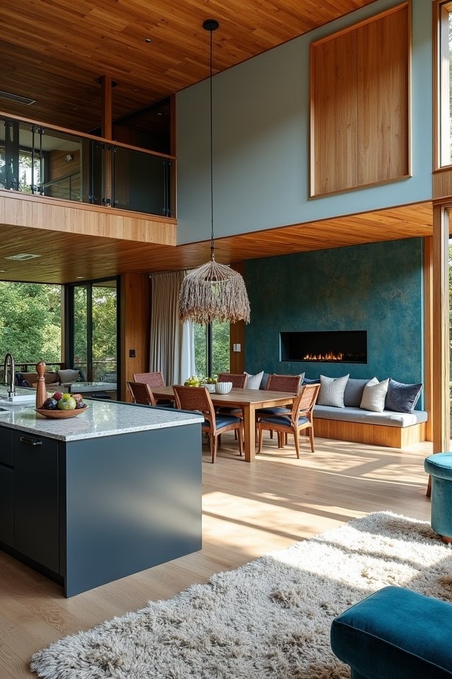 colorful textured inviting zones