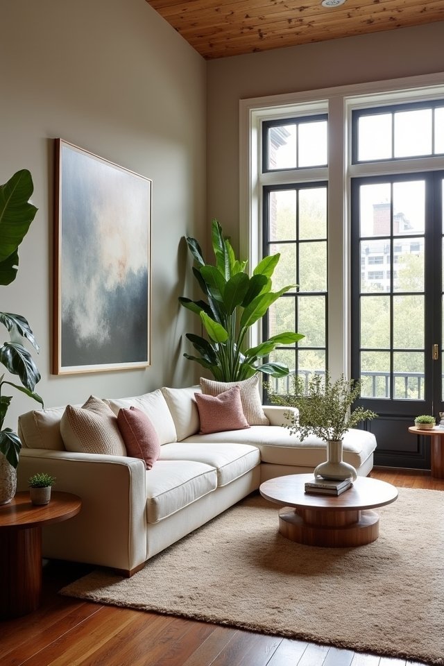 comfortable inviting living room seating
