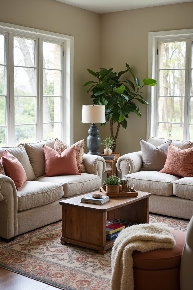 comfortable inviting seating options