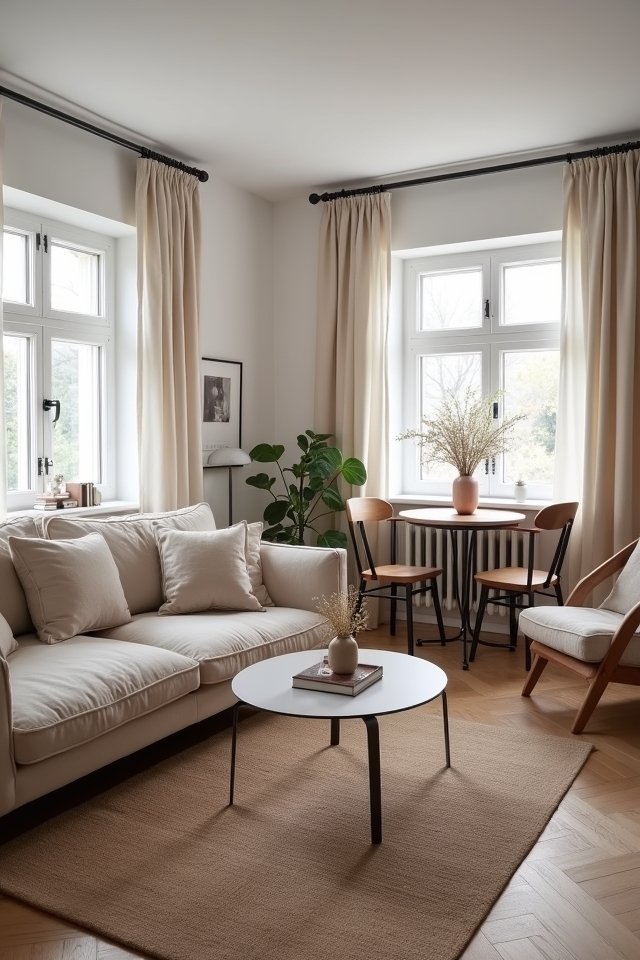 comfortable social zones created